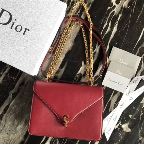 mini c'est dior flap bag in smooth red calfskin|C'est Dior (pictures only) .